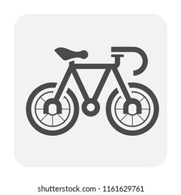 Bike icon design, black and outline.
