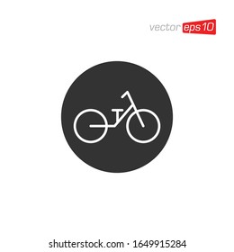 Vorlage für die Design-Vektorillustration von Bike-Symbolen