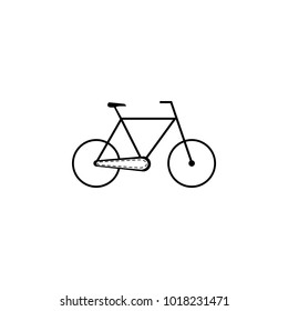 a bike icon. Elements of transport icon. Premium quality graphic design icon. Signs and symbols collection icon for websites, web design, mobile app on white background