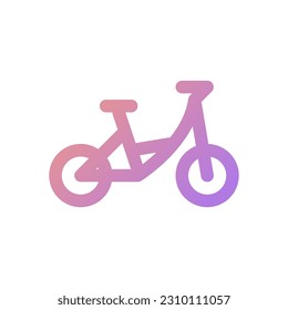 vector de estilo plano de icono de bicicleta