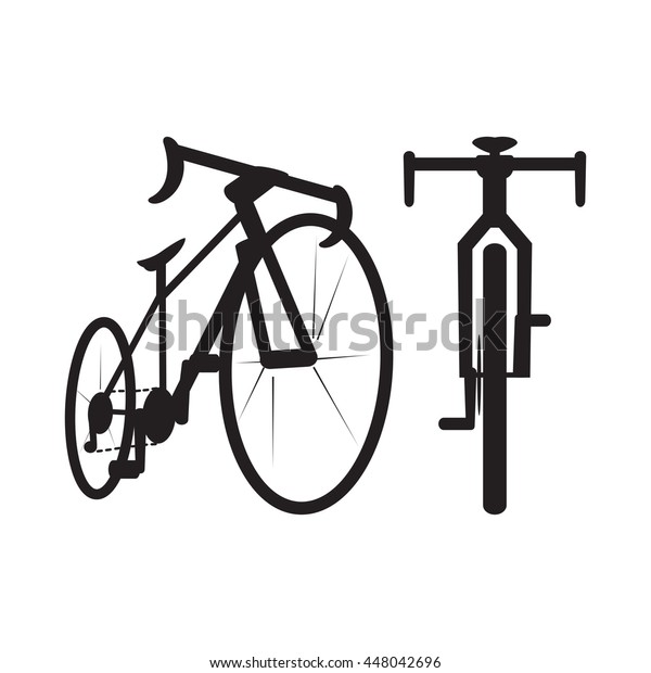 自転車のアイコン 正面と下面図 ベクター画像 のベクター画像素材 ロイヤリティフリー