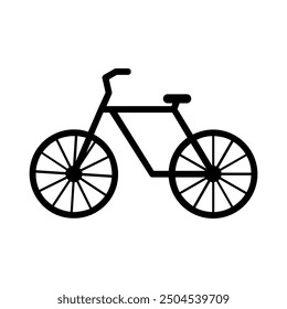 Bike icon illustrated on background