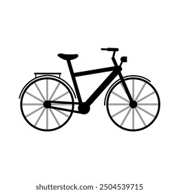 Bike icon illustrated on background