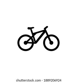 Bike icon isolated on white background