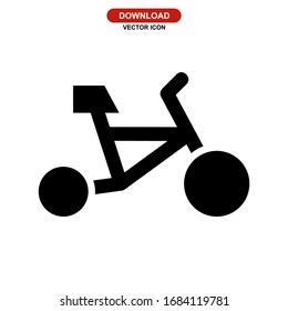 bike icon or logo isolated sign symbol vector illustration - high quality black style vector icons
