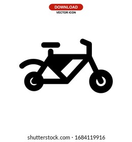 bike icon or logo isolated sign symbol vector illustration - high quality black style vector icons
