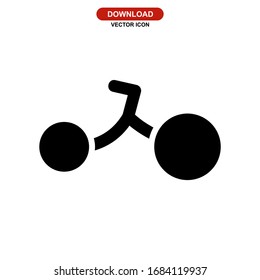 bike icon or logo isolated sign symbol vector illustration - high quality black style vector icons
