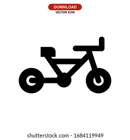bike icon or logo isolated sign symbol vector illustration - high quality black style vector icons
