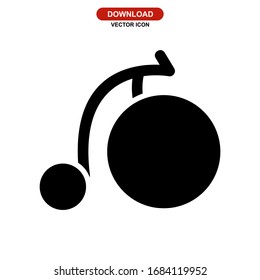 bike icon or logo isolated sign symbol vector illustration - high quality black style vector icons
