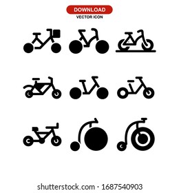 bike icon or logo isolated sign symbol vector illustration - Collection of high quality black style vector icons
