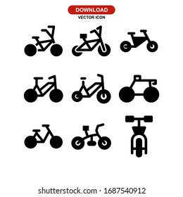 bike icon or logo isolated sign symbol vector illustration - Collection of high quality black style vector icons
