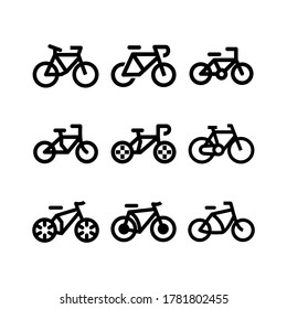 bike icon or logo isolated sign symbol vector illustration - Collection of high quality black style vector icons
