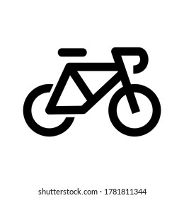 bike icon or logo isolated sign symbol vector illustration - high quality black style vector icons

