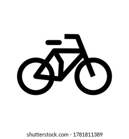 bike icon or logo isolated sign symbol vector illustration - high quality black style vector icons
