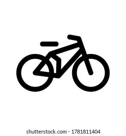 bike icon or logo isolated sign symbol vector illustration - high quality black style vector icons
