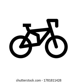 bike icon or logo isolated sign symbol vector illustration - high quality black style vector icons
