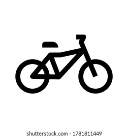bike icon or logo isolated sign symbol vector illustration - high quality black style vector icons
