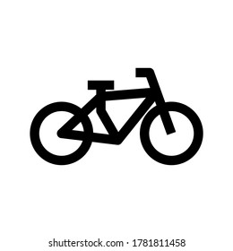 bike icon or logo isolated sign symbol vector illustration - high quality black style vector icons

