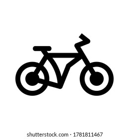 bike icon or logo isolated sign symbol vector illustration - high quality black style vector icons
