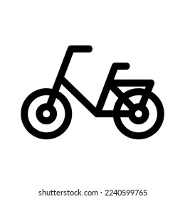 bike icon or logo isolated sign symbol vector illustration - high quality black style vector icons
