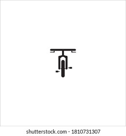 Logo de icono de bicicleta, ilustración de diseño vectorial 