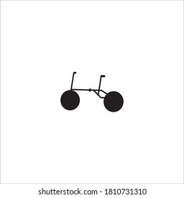 Logo de icono de bicicleta, ilustración de diseño vectorial 