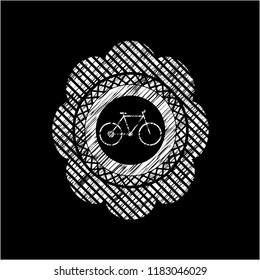 bike icon on chalkboard