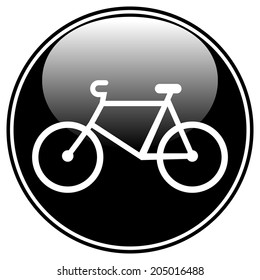 Bike icon on white background. Vector illustration.