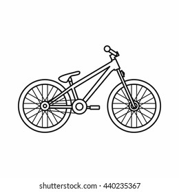 Bike icon, outline style