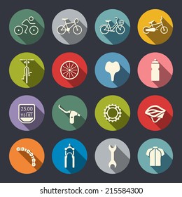 Bike icon set