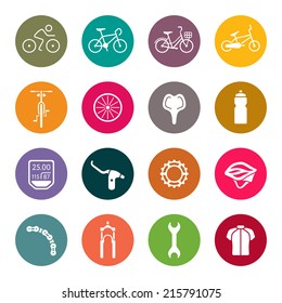 Fahrradsymbolsatz