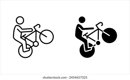 Conjunto de iconos de bicicleta Plantilla de logotipo de Vector, Ilustración vectorial sobre fondo blanco