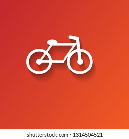 bike icon with shadow
