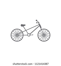 A bike icon. Simple element illustration. A bike symbol design from Transport collection set. Can be used for web and mobile on white background