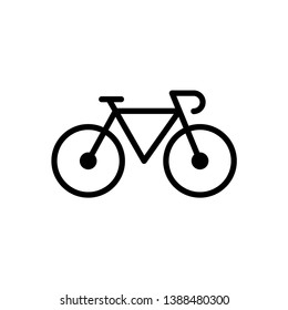 Bike icon in simple style.