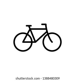 Bike icon in simple style.