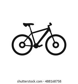 Bike icon in simple style on a white background vector illustration