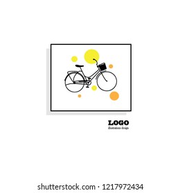 Bike icon stock vector illustration flat design