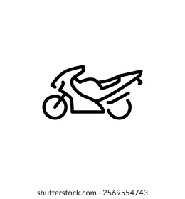 Bike icon Thin vector set