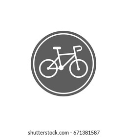 Bike icon in trendy flat style isolated on white background. Symbol for your web site design, logo, app, UI. Vector illustration, EPS