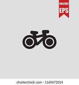 Bike icon in trendy isolated on grey background.Vector illustration.