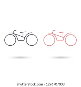 bike icon vector
