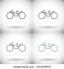 bike icon vector