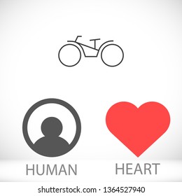 bike icon vector