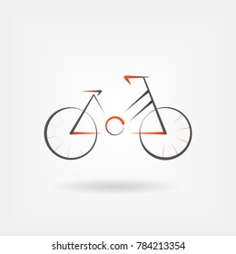 Bike icon vector