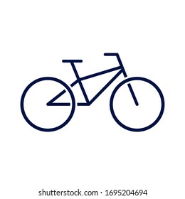 Bike icon vector. Bicycle logo flat illustration isolated on white background.