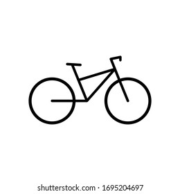 Bike icon vector. Bicycle logo flat illustration isolated on white background.