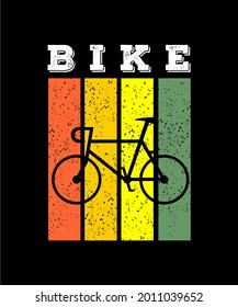 Bike icon vector design for tshirt, wall art, etc.