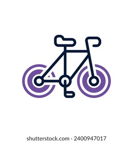 bike icon. vector dual tone icon for your website, mobile, presentation, and logo design.