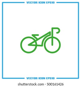bike icon vector EPS 10, abstract sign flat design,  illustration modern isolated badge for website or app - stock info graphics